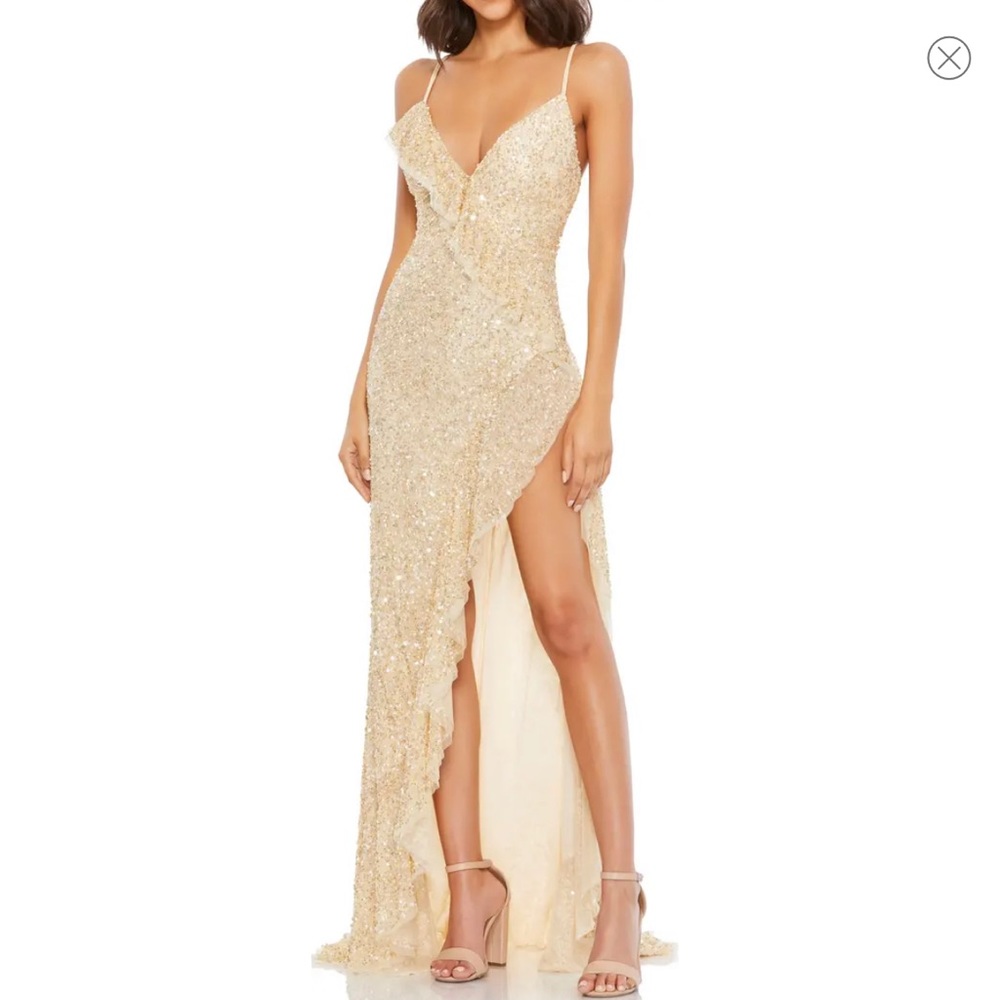 Gold Sequin Gown Mac Duggal